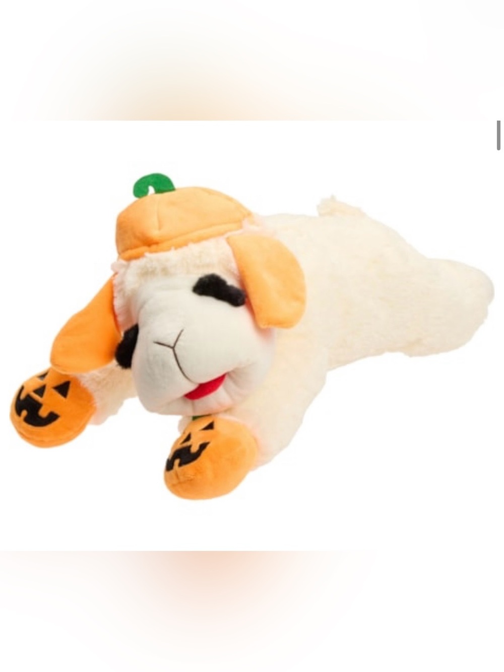 Multipet Lambchop Halloween Dog Toy Cute Pumpkin Costume 18” NWT